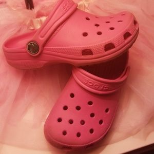 Pink Crocs